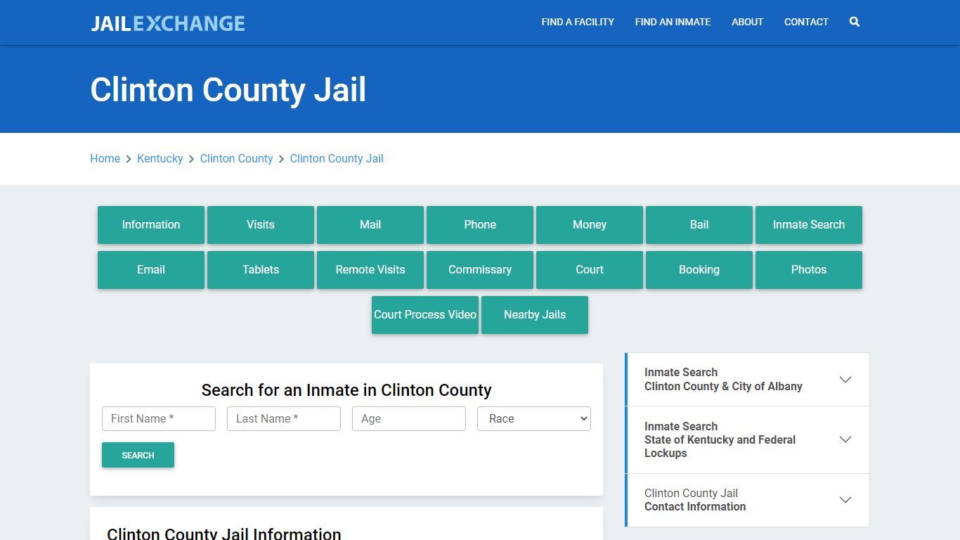 Clinton County Jail Roster Lookup, KY, Inmate Search